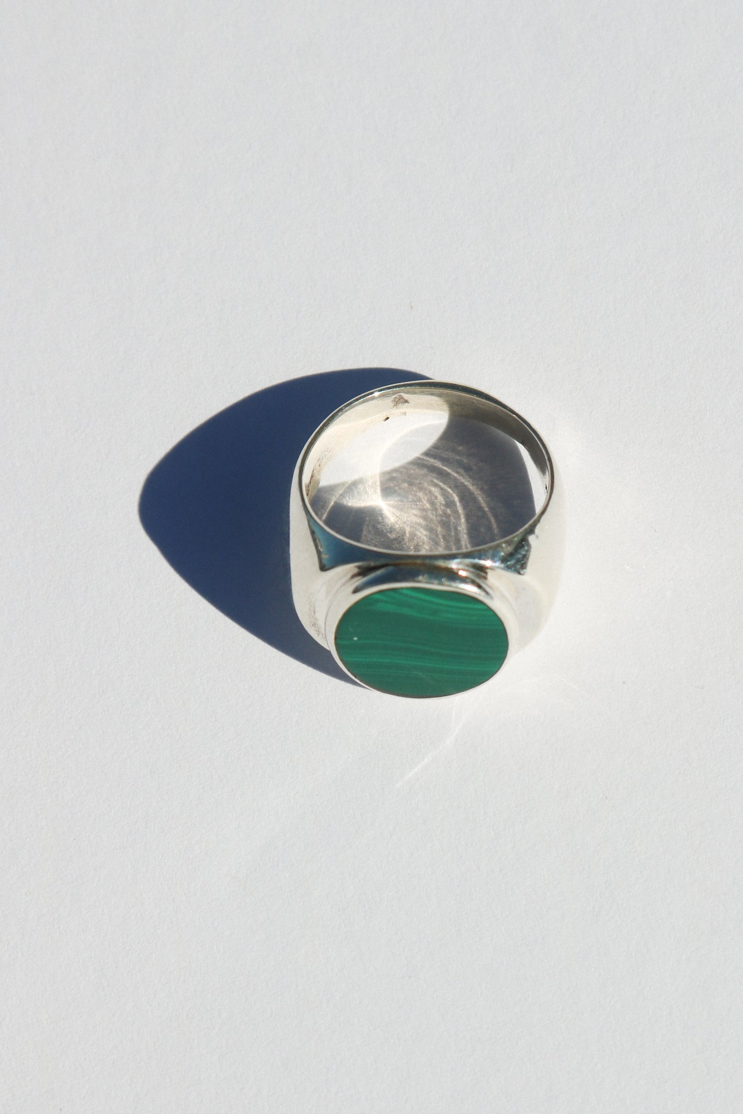 Perlmutte Malachite Ring