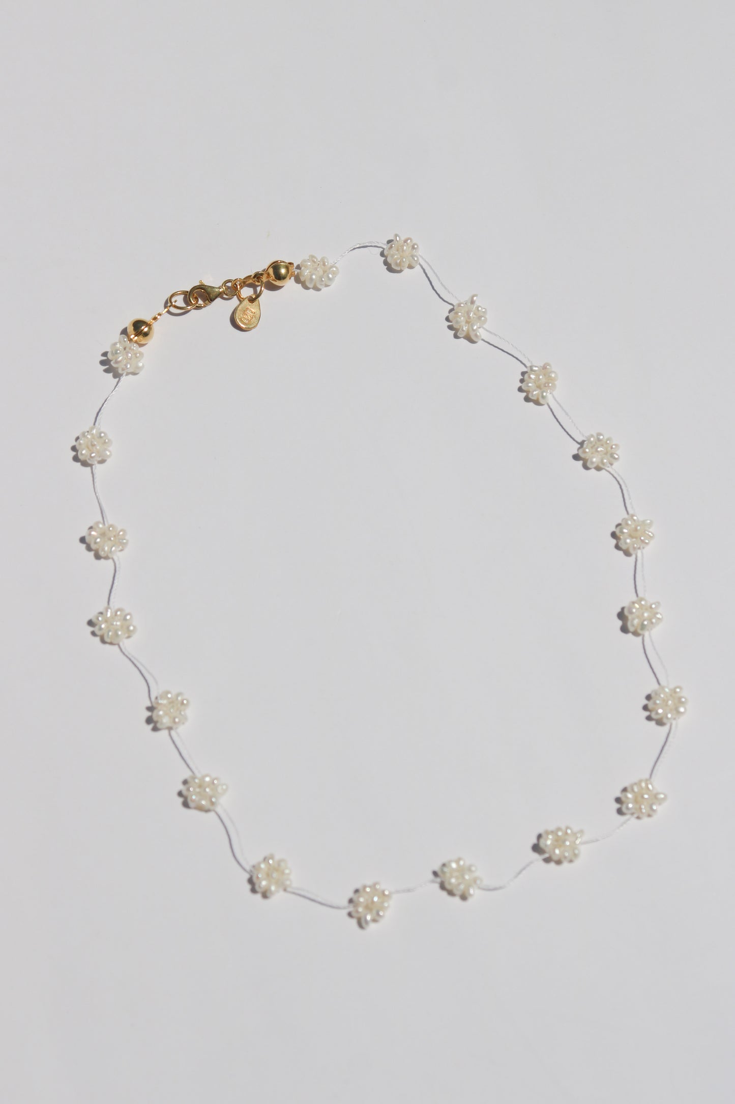 Pearl flower choker