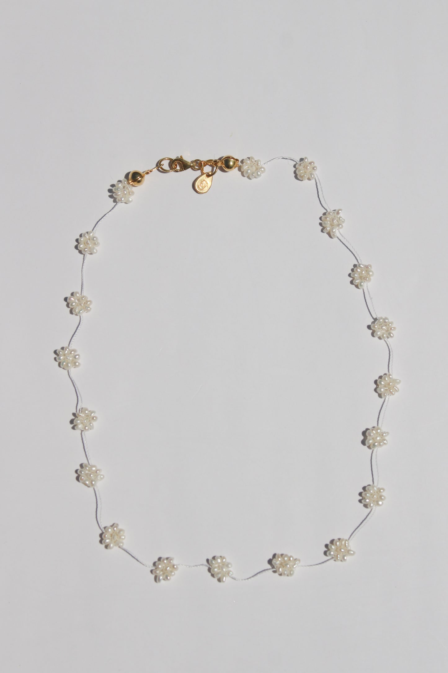 Pearl flower choker