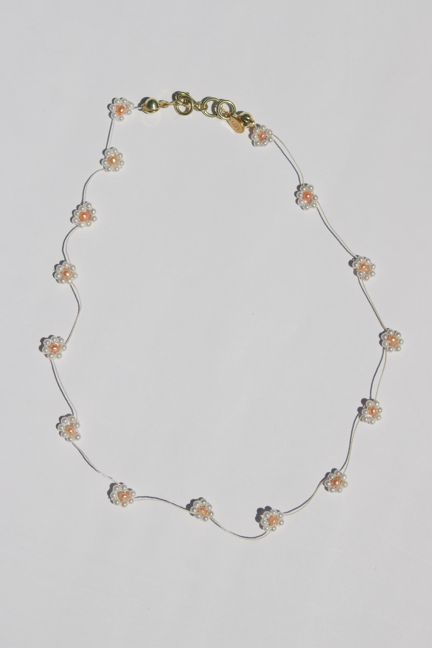 Pearl flower choker