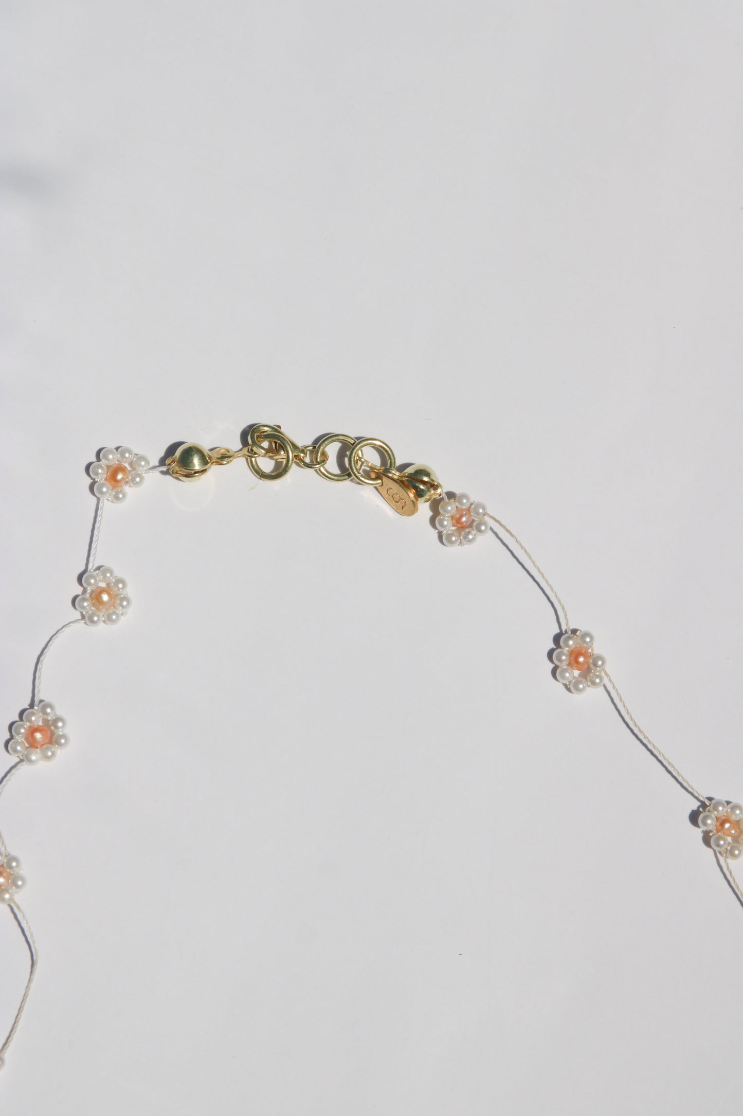 Pearl flower choker