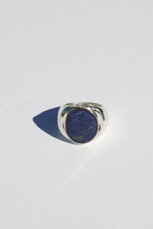 Perlmutte Lapiz Lazuli Ring