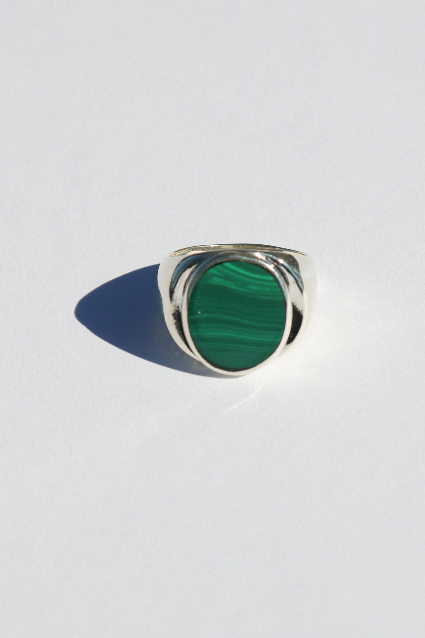 Perlmutte Malachite Ring
