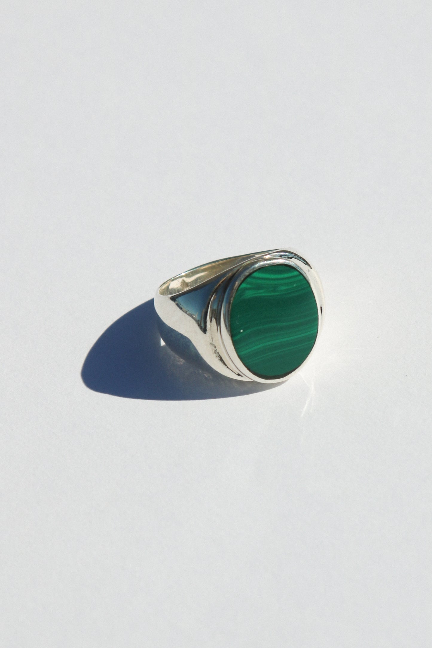 Perlmutte Malachite Ring