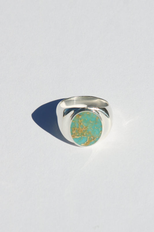 Perlmutte Turquoise Ring