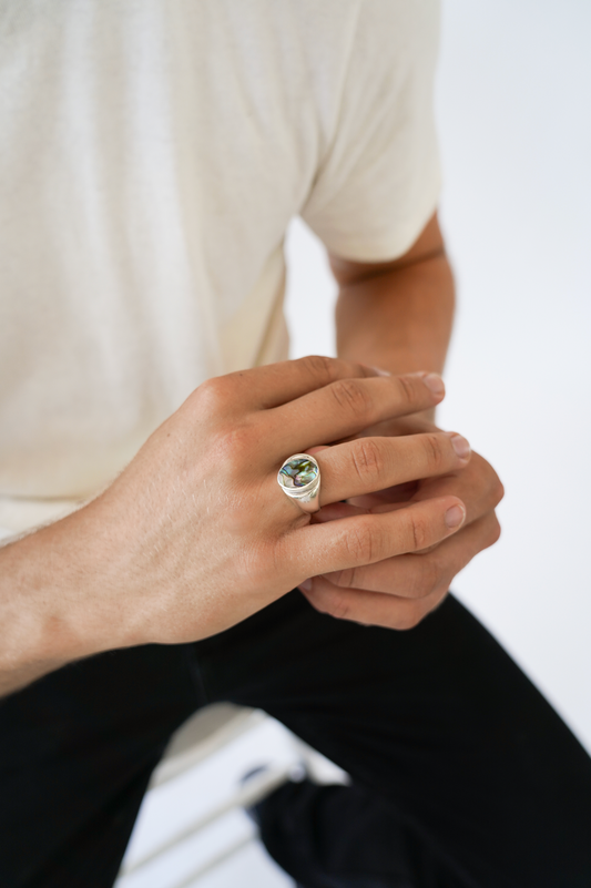 Perlmutte Abalone Ring